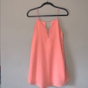 The impeccable pig peach slit dress